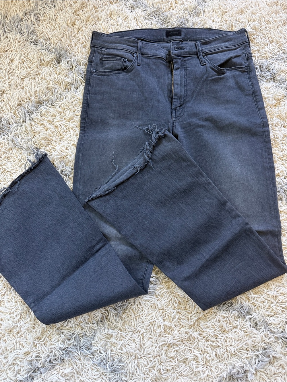 MOTHER Men's Slate Gray Slim Straight Jeans